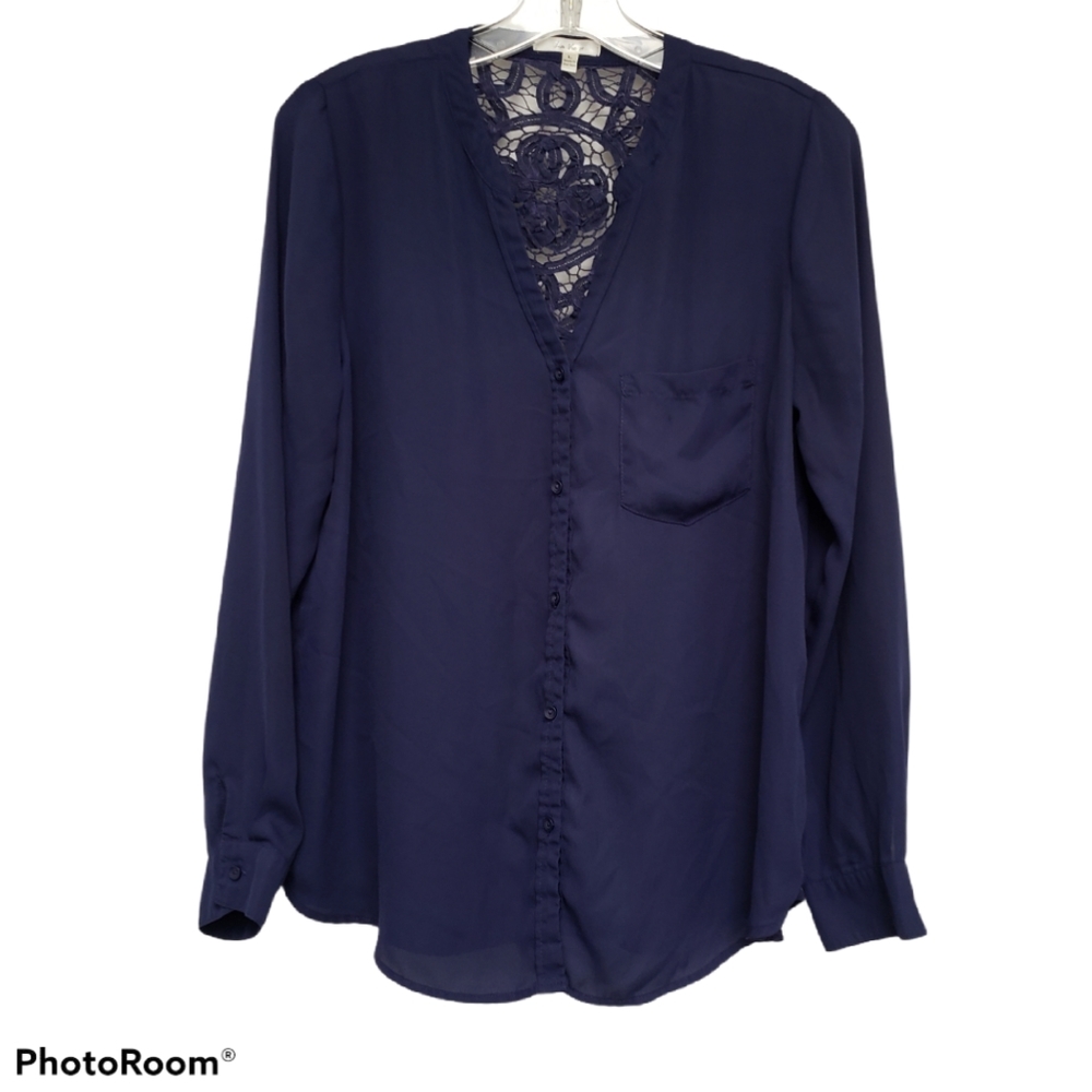 Blue La Vie 89 Long Sleeve Blouse